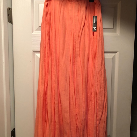 NWT New Direction 1X Coral Maxi Skirt - Picture 3 of 5